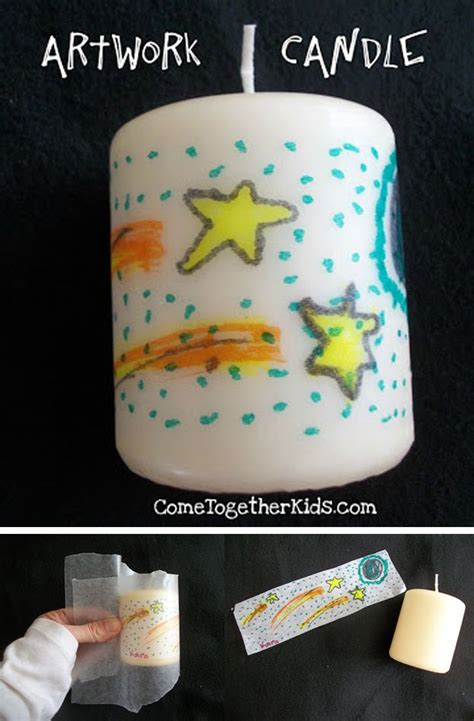 A Cheap Candle Can Be Converted Into A Artsy Present Fun Homemade