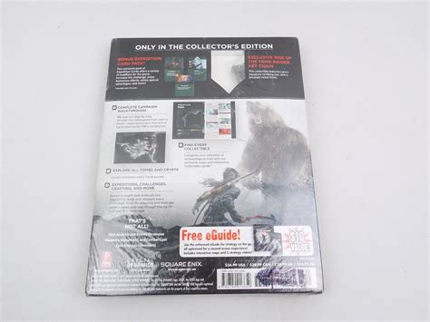 Sealed Brand New Rise Of The Tomb Raider Collectors Edition Guide Book