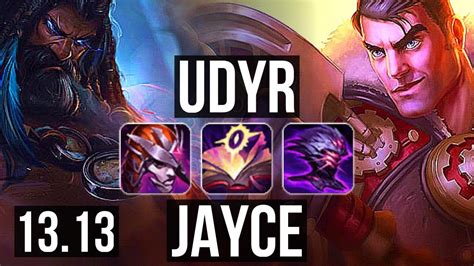 UDYR Vs JAYCE TOP 12 1 16 66 Winrate Legendary KR Master 13