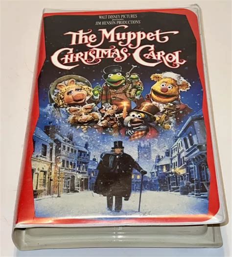 THE MUPPET CHRISTMAS Carol VHS 1993 Walt Disney Jim Henson Clam Shell