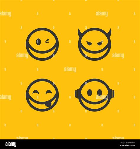 Smile Icon Smile Logo Vector Design Happy Emoticon Business Funny