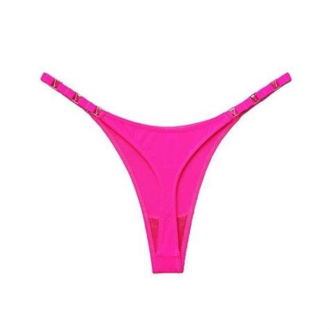 Culotte Slip Sans Couture Pour Femme Hot Pink E Coupe Haute Tanga Push Up Blanc