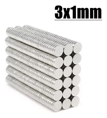 Imã 3x1mm Redondo Neodímio N35 Artesanato kit 300 Peças