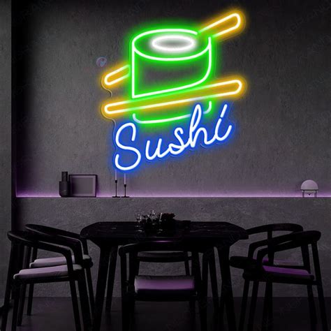 Sushi Neon Sign Food Japanese Led Light Is There Anyone Who Loves Sushi