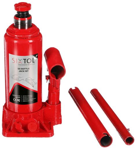 Hydraulický zvedák panenka SX BOTTLE JACK 10T SIXTOL Red Rider