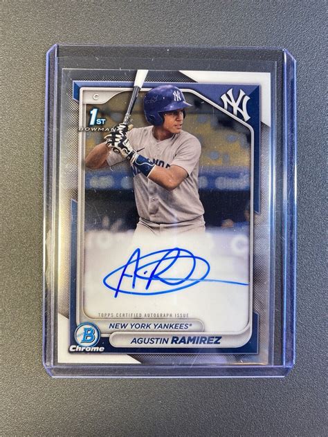 2024 Bowman Chrome Prospect Autograph CPA AR Agustin Ramirez 1st Auto