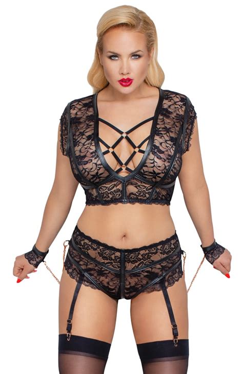 Cottelli Bondage Plus Size Jarretel Lingerie Cocolamar Be