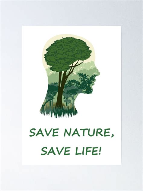 "Save nature" Poster for Sale by herzbuaontour | Redbubble