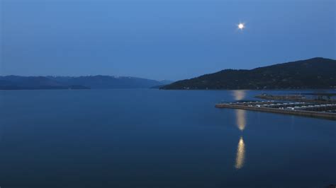 Full Moon Over Lake Pend Oreille Sandpoint Idaho May 2015 Photo By