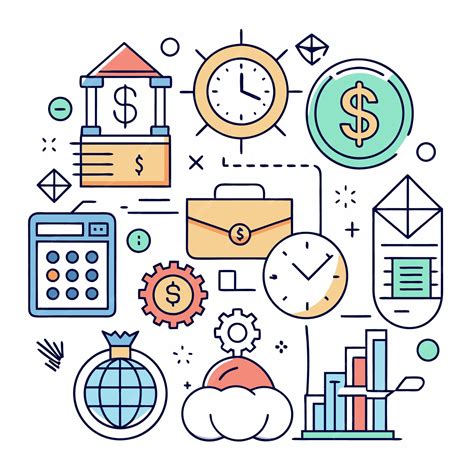 Financial Growth Business and Banking Icons | Premium AI-generated vector