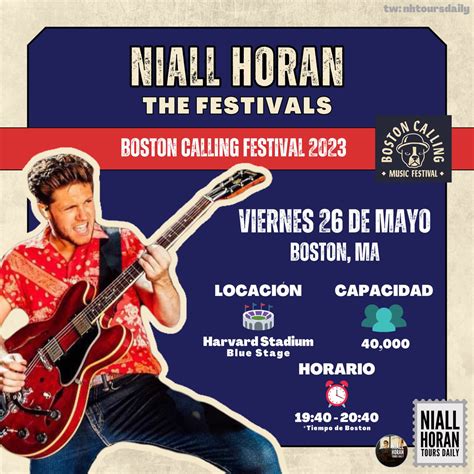 Niall Horan Tours Daily On Twitter NIALL EN BOSTON CALLING 2023