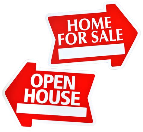 Arrow Shape Corrugated Real Estate Yard Signs Home For Sale Open House