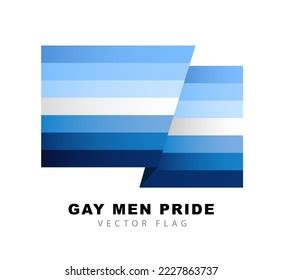 Gay Men Pride Flag Colorful Logo Stock Vector Royalty Free