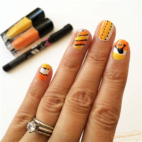 Easy Candy Corn Nails Atelier Yuwaciaojp