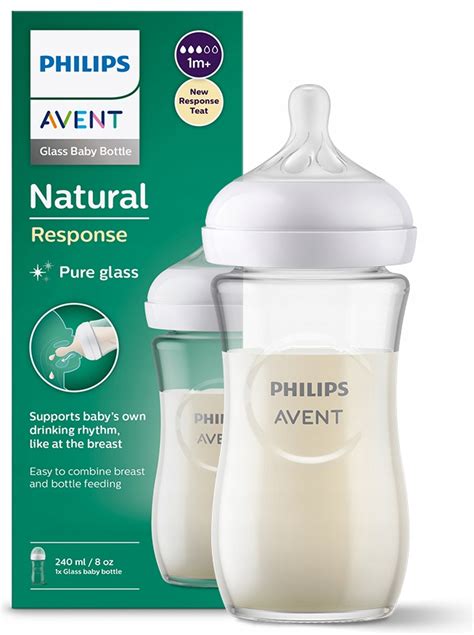 PHILIPS AVENT BUTELKA SZKLANA ANTYKOLKOWA NATURAL RESPONSE 1M 240ml