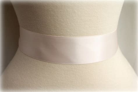 Pale Blush Pink Sash Belt Double Faced Satin Ribbon Sash Etsy