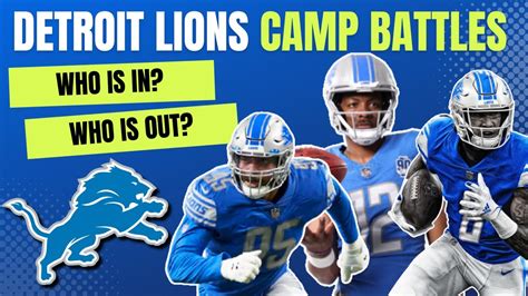 Detroit Lions 2023 Training Camp Battles Ft Hendon Hooker Julian