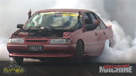 Ls1 Vn Ss Commodore Xbacon Rips An Awesome Skid At Summernats 30