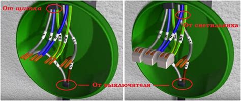 Электрическая схема подключения выключателя света