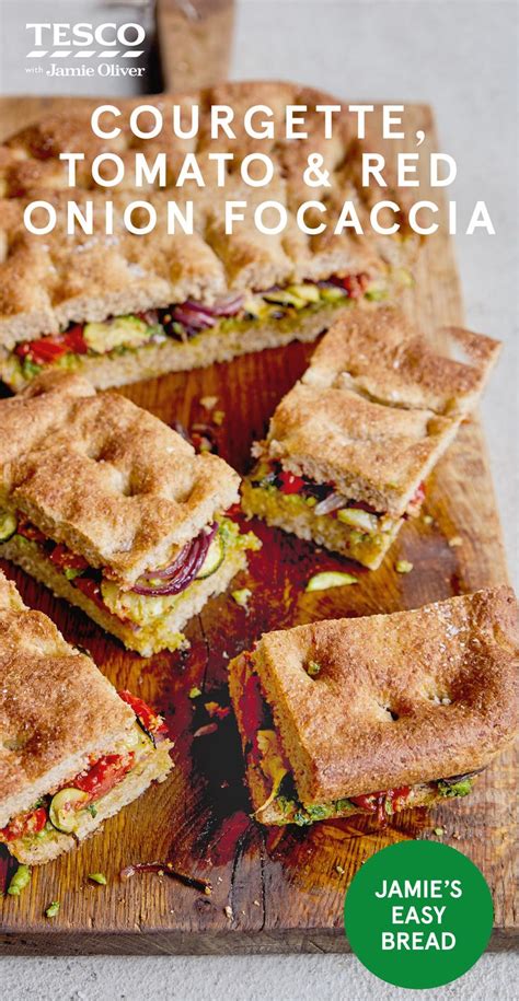 Courgette Tomato And Red Onion Focaccia Recipe Tesco Real Food