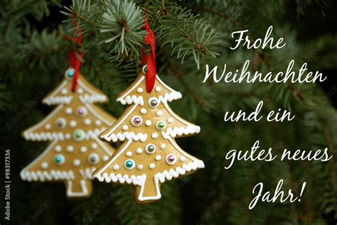 Frohe Weihnachten Und Ein Gutes Neues Jahr Weihnachtskarte Mit