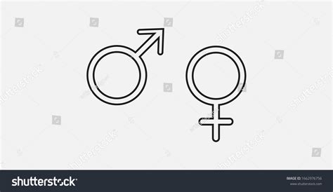 Gender Icon Female Male Sex Icon Stock Vector Royalty Free 1662976756