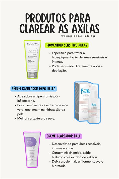 Produto Que Clareia As Axilas - Produtos para clarear axilas e virilhas | Produto para clarear axilas ...