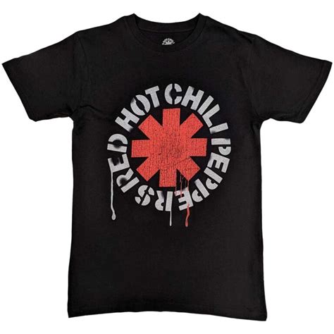 Red Hot Chili Peppers T T Red Hot Chili Peppers Stencil Logo Black