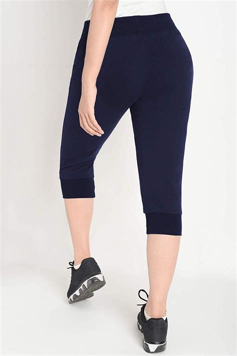 Women S Cotton Sweatpants Jersey Capri Pants With Pockets Latuza