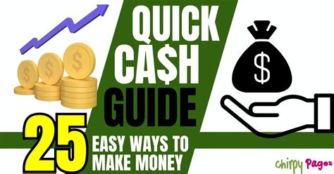 25 Easy Ways To Make Money Fast In 2024 Quick Cash Guide Chirpy Pages
