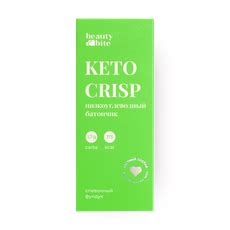 Батончик низкоуглеводный Beauty Bite Keto Crisp сливочный фундук без ...