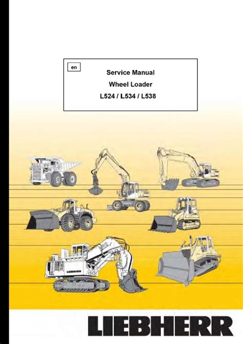 Liebherr L524 L534 L538 Wheel Loader Service Manual PDF