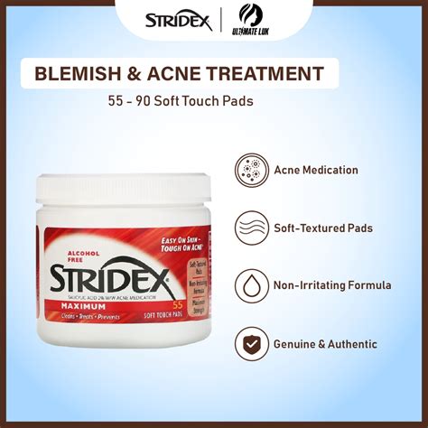 Stridex Single Step Acne Control Maximum Alcohol Free Soft