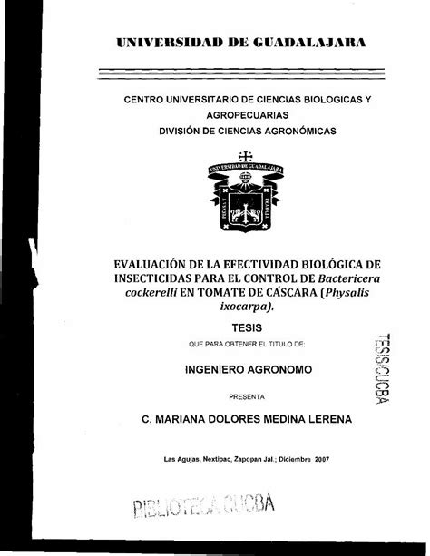 PDF EVALUACIÓN DE LA EFECTIVIDAD BIOLÓGICA DE INSECTICIDAS PDFSLIDE