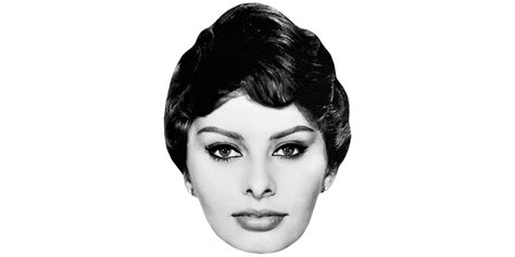 Sophia Loren Make Up Mask Celebrity Cutouts