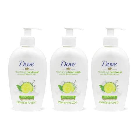 Dove Nourishing Cucumber Green Tea Scent Hand Wash 250ml Pack Of 3