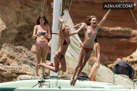 Lila Grace Moss Sexy Spotted Showing Off Her Hot Bikini Body In Ibiza AZNude