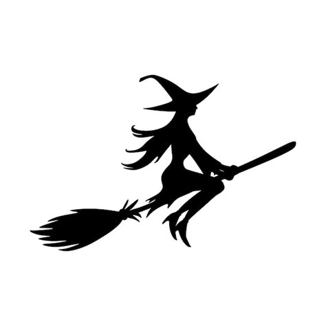 Premium Vector Witch Silhouette