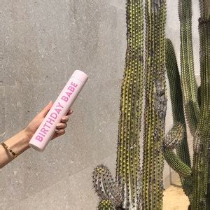 BIRTHDAY BABE Slim Flask Stainless Steel Water Bottle Drinking Flask Liquor Happy Hour