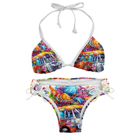 Mind Car Detachable Sponge Adjustable Strap Bikini Set Two Pack Swim Suit Swimsuits One Piece