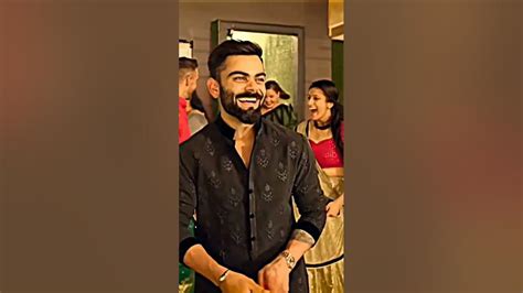 Virat In Black Maxwell Marrige Scene Virat Kohli In Black Kurta