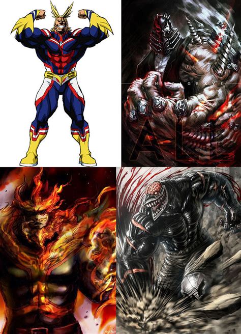 All Might All For One Endeavor And Noumu Mha Vs Venom Carnage