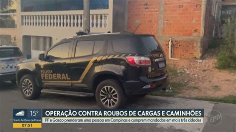 PF e Gaeco cumprem mandados em operação contra roubos violentos de