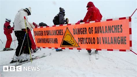 France Avalanche Four Die In Southern Alps Bbc News