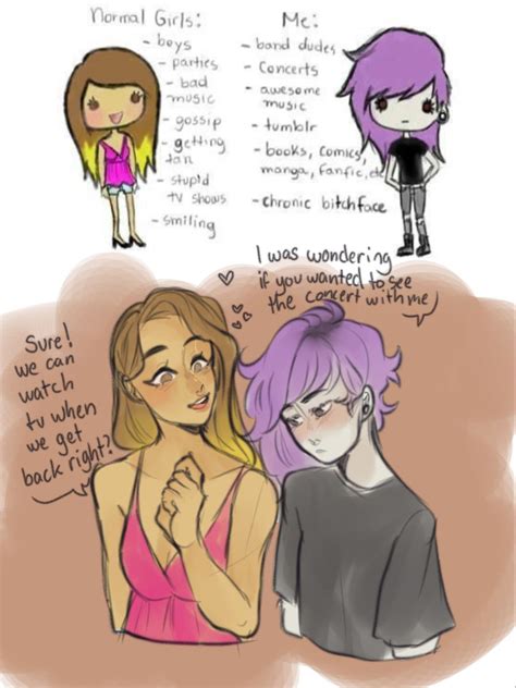 Other Girls Vs Me Lesbian Comic Cute Gay I M Not Like Other Girls