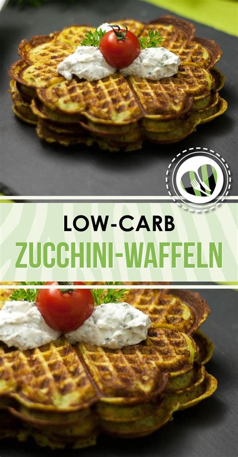 Herzhafte Zucchini Waffeln I Low Carb Proteinreich Rezept