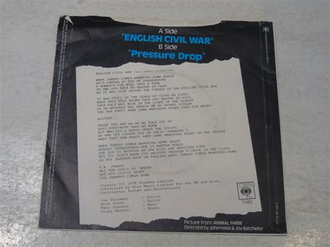 The Clash English Civil War 1979 Uk Solid Centre 7 Vinyl Single Ebay