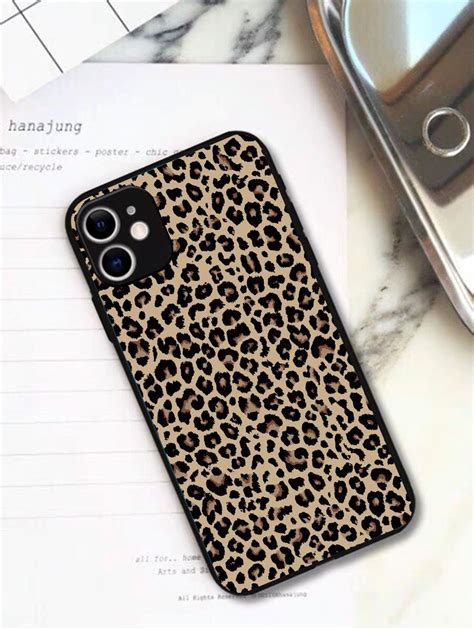 Funda de teléfono con estampado de leopardo de guepardo compatible con