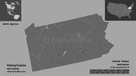 Elevation Map Pennsylvania Stock Illustrations 42 Elevation Map