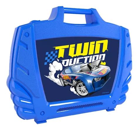 Hot Wheels Maleta Porta Carrinhos Azul Fun Divirta Se MercadoLivre
